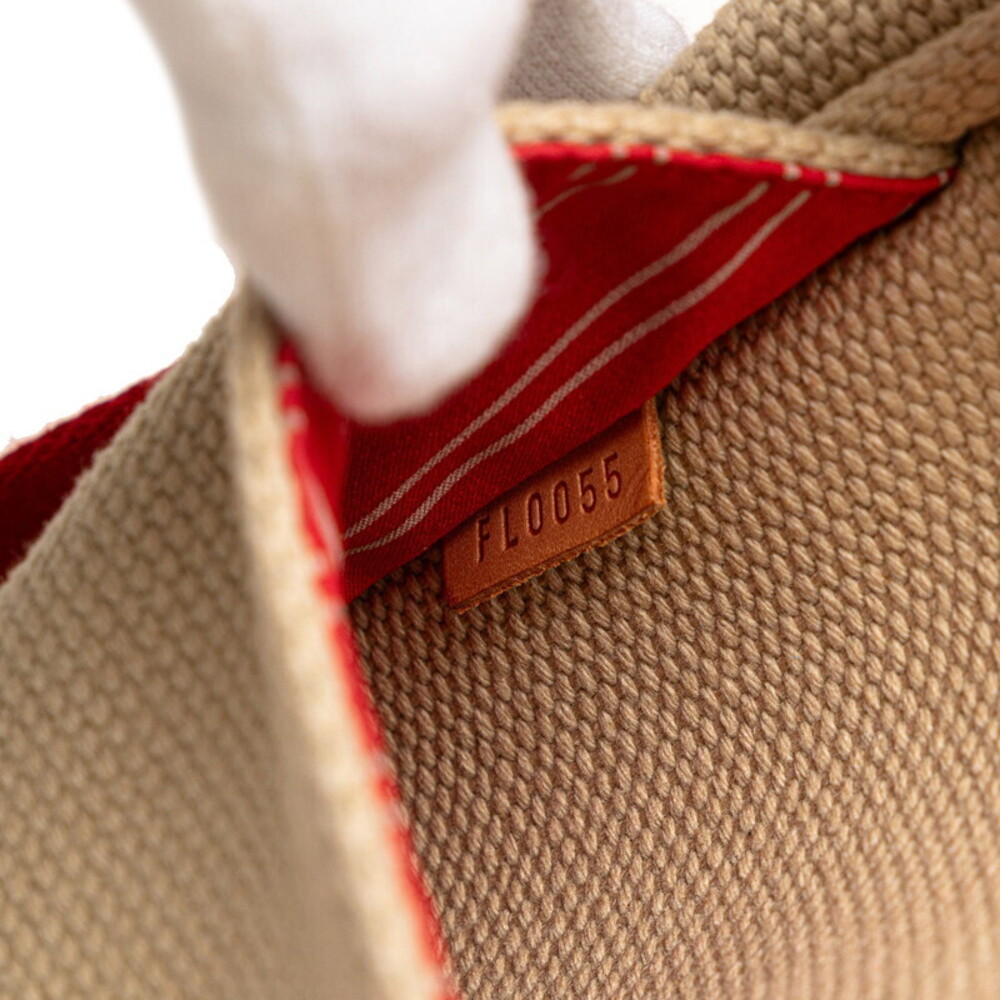 Louis Vuitton Besas Leather Tan Shoulder Red Bag Antigua Messenger Beige - Picture 9 of 9